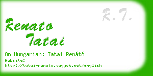 renato tatai business card
